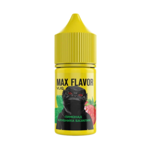 Vliq MAX FLAVOR - лимонад клубника базилик